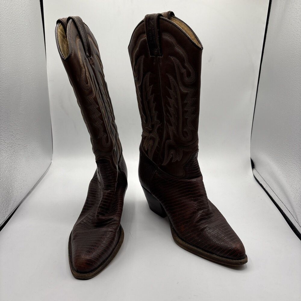 Joe Sanchez Cowboy Boots Heel Cowgirl Boots Leather Sole Ladies’ Size EU 37